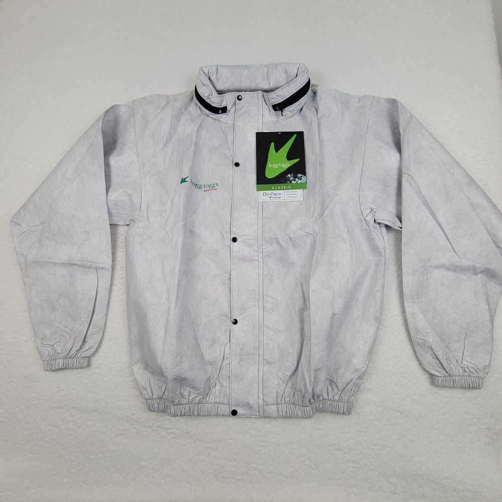 Frogg Toggs Pro Action Rain Jacket Gray Mens Small S‎ Waterproof New w/ Defect